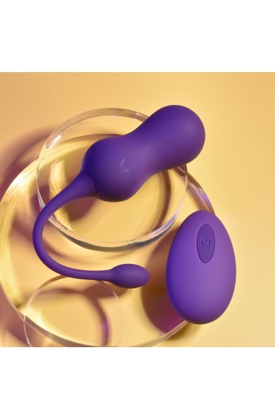 Playboy Pleasure - Double Time - Kegel Balls - Dark Purple