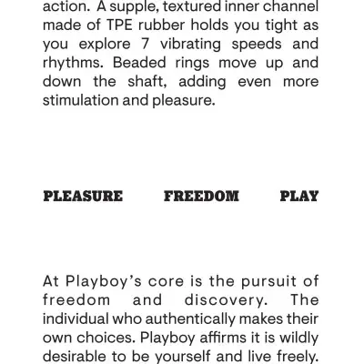 Playboy Pleasure - Pursuit of Pleasure - Stroker - Black