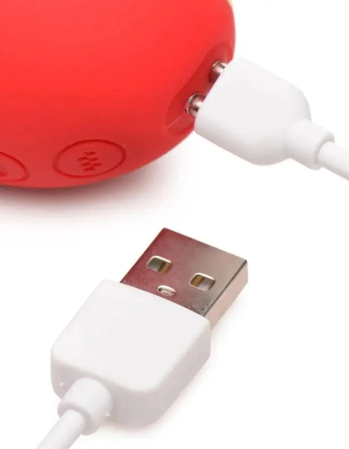 Shegasm 10x Heart Desire Silicone Suction Clit  Stimulator - Red