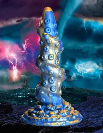 Lord Kraken Tentacled Silicone Dildo - Blue