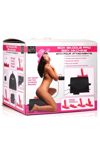 Love Botz 50x Saddle Pro Sex Machine With 4  Attachments