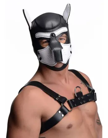 Spike Neoprene Puppy Hood - White