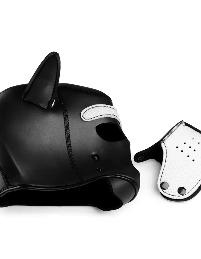 Spike Neoprene Puppy Hood - White