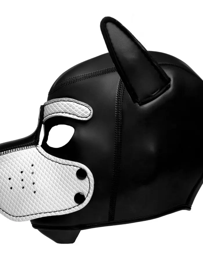 Spike Neoprene Puppy Hood - White