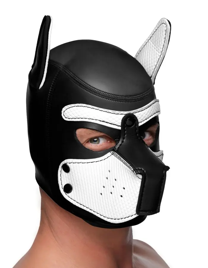 Spike Neoprene Puppy Hood - White