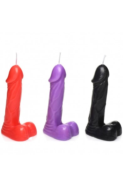 Passion Pecker Set - Black, Purple, Red