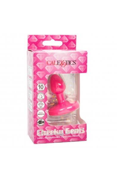 Cheeky Gems - Small Rechargeable Vibrating Probe - Vibrating Probe - Pink