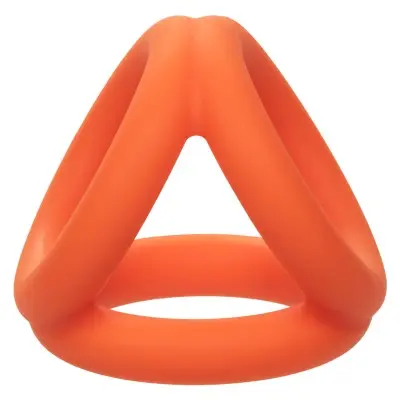 Alpha Liquid Silicone Tri-Ring - Orange Orange