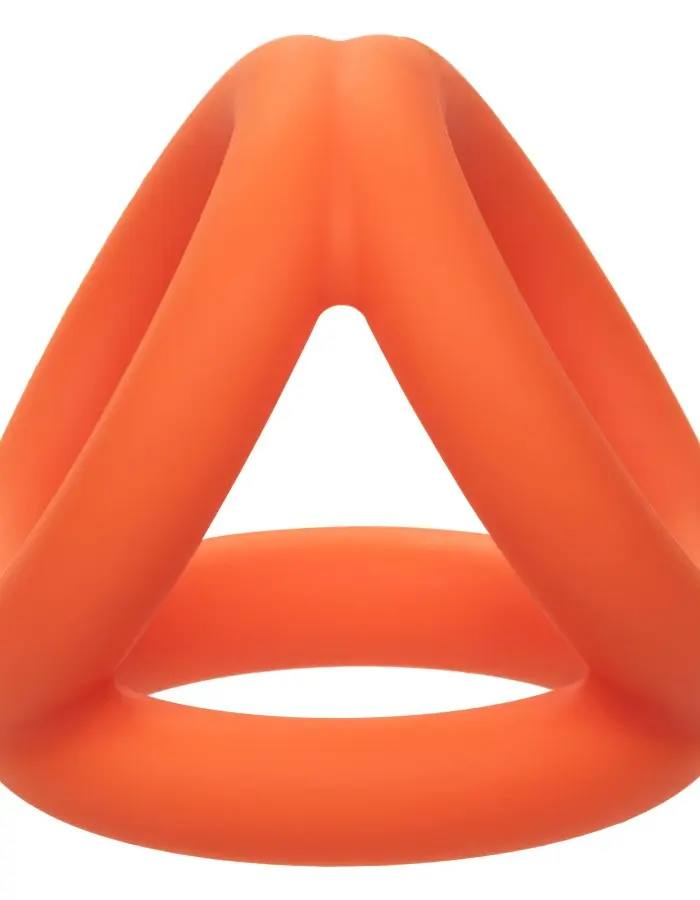 Alpha Liquid Silicone Tri-Ring - Orange Orange