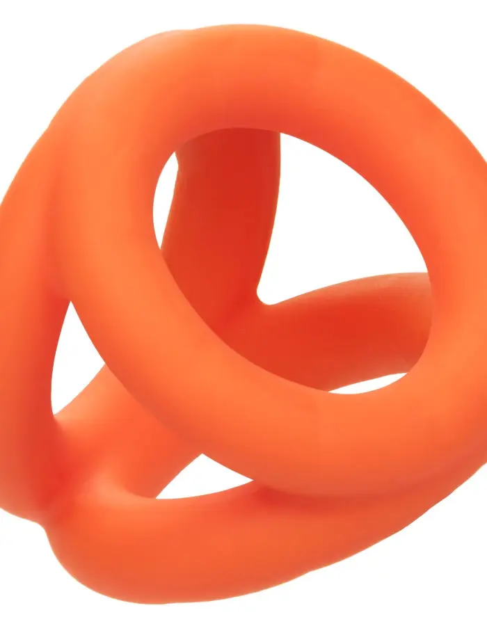 Alpha Liquid Silicone Tri-Ring - Orange Orange