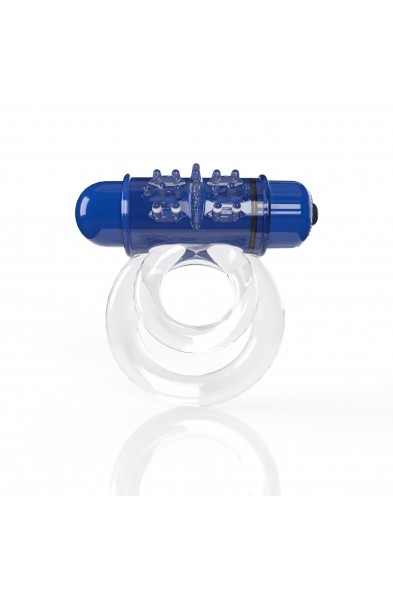 Screaming O 4t - Double O 6 Super Powered   Vibrating Double Ring - Blueberry