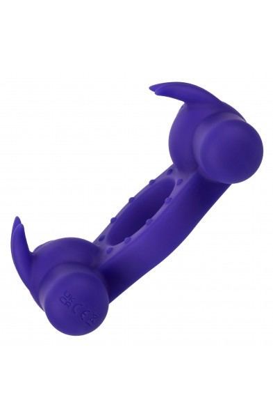 Silicone Rechargeable Triple Orgasm Enhancer -  Purple