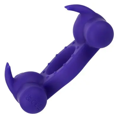 Silicone Rechargeable Triple Orgasm Enhancer - Purple
