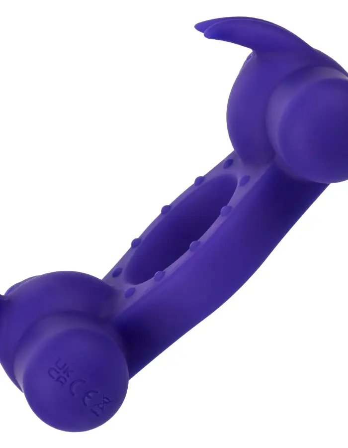 Silicone Rechargeable Triple Orgasm Enhancer - Purple