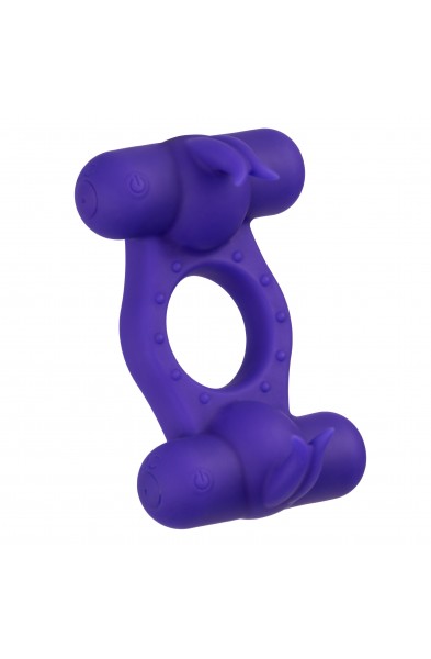 Silicone Rechargeable Triple Orgasm Enhancer -  Purple