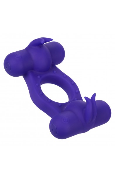 Silicone Rechargeable Triple Orgasm Enhancer -  Purple