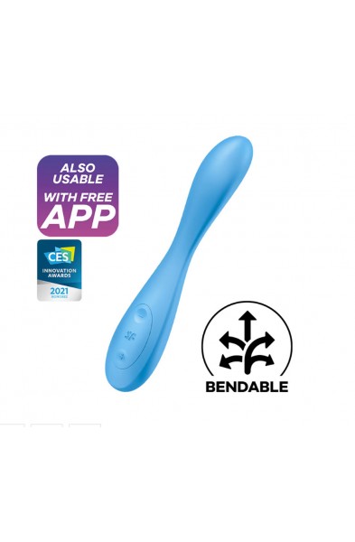 Satisfyer G-Spot Flex 4 Connect App - Multi  Vibrator - Blue