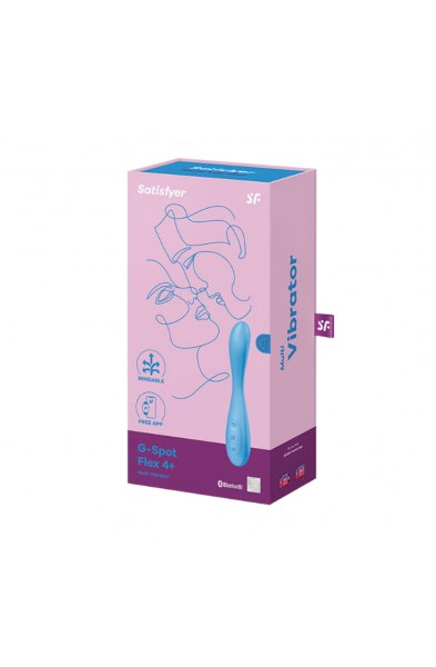 Satisfyer G-Spot Flex 4 Connect App - Multi  Vibrator - Blue