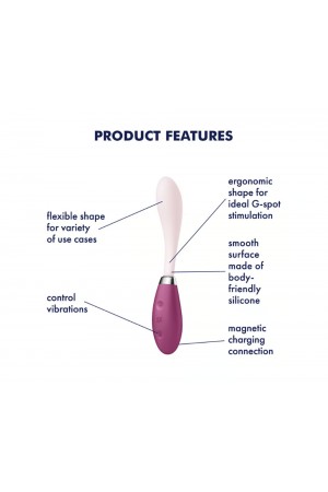 Satisfyer G-Spot Flex 3 - Multi Vibrator - Red