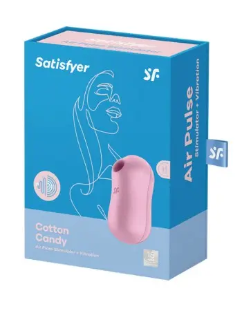 Satisfyer Cotton Candy - Air Pulse Stimulator Plus Vibrator - Lilac