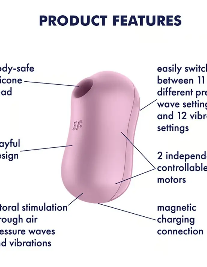 Satisfyer Cotton Candy - Air Pulse Stimulator Plus Vibrator - Lilac