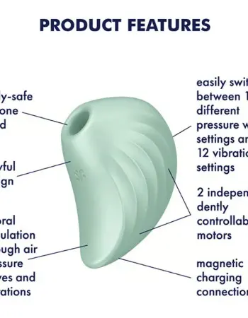 Satisfyer Pear Diver - Air Pulse Stimulator Plus Vibration - Mint