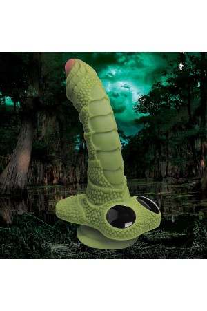 Swamp Monster Green Scaly Silicone Dildo