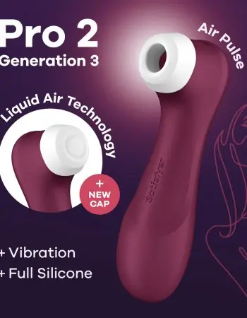 Satisfyer Pro 2 Generation 3 Liquid Air Technology - Red Wine