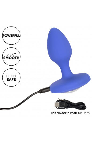 Cheeky Gems - Medium Rechargeable Vibrating Probe  - Blue