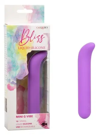 Bliss Liquid Silicone Mini G Vibe - Purple