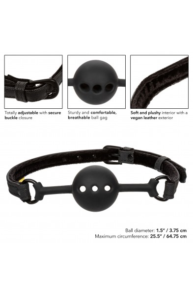 Boundless Breathable Ball Gag - Black