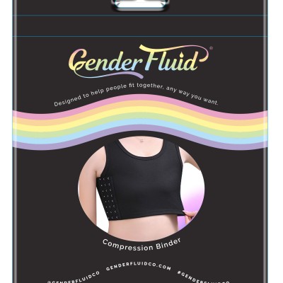 Gender Fluid Chest Compression Binder - Xlarge - Black