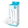 7 Inch Realistic Curved Glass G-Spot Dildo - Clear
