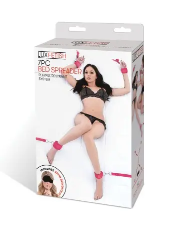 7 Pc Bed Spreader - Hot Pink