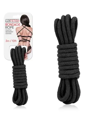 Sexy Bondage Rope 3m / 10ft - Black