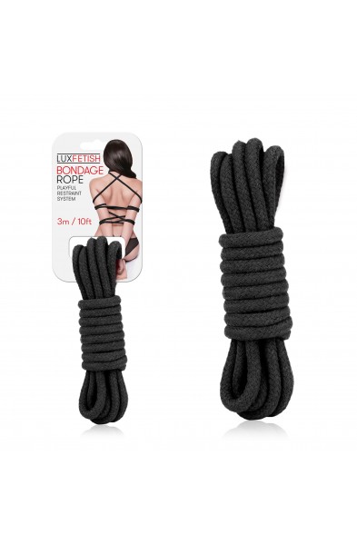 Sexy Bondage Rope 3m / 10ft - Black