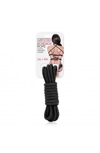 Sexy Bondage Rope 3m / 10ft - Black