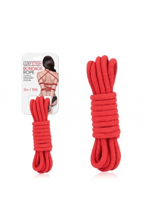 Sexy Bondage Rope 3m / 10ft - Red