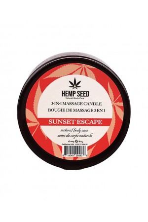 Hemp Seed 3-in-1 Massage Candle - Sunset Escape 6 Oz