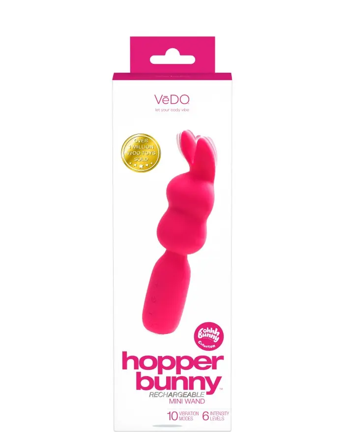 Hopper Bunny Rechargeable Mini Wand - Pretty in Pink