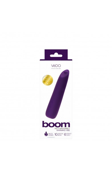 Boom Rechargeable Warming Vibe - Deep Purple