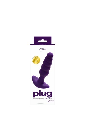 Plug Rechargeable Anal Vibe - Deep Purple