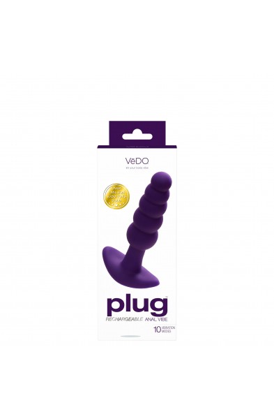 Plug Rechargeable Anal Vibe - Deep Purple