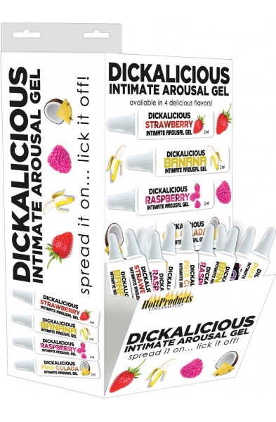 Dickalicious - 2ml Tubes Wall Mount - 144 Pc  Display