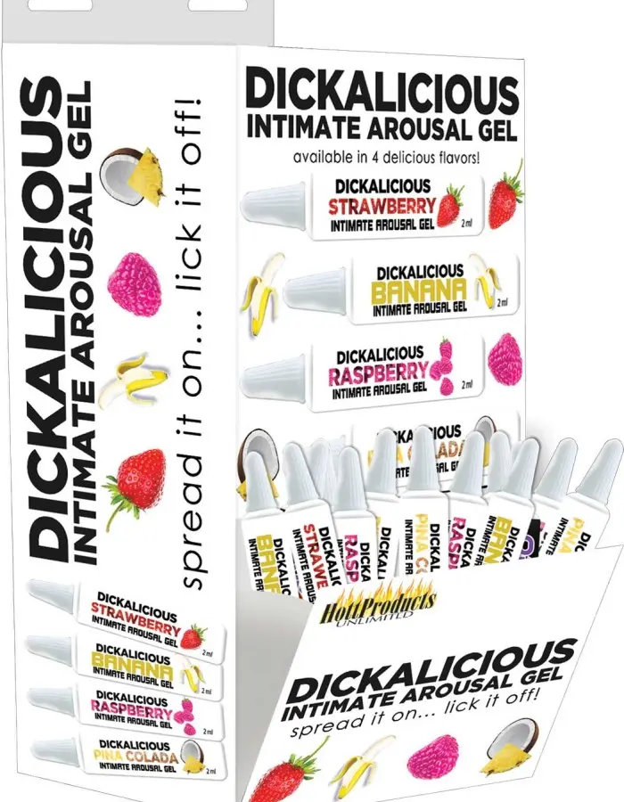 Dickalicious - 2ml Tubes Wall Mount - 144 Pc Display