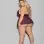 Shorty Babydoll - Queen Size - Plum