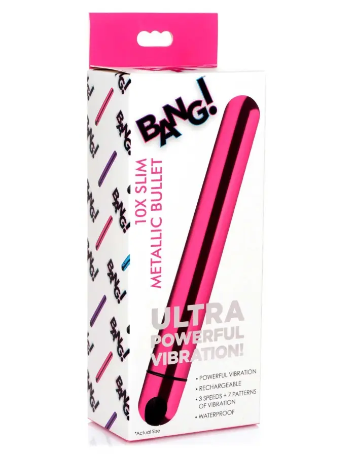 10x Slim Metallic Bullet - Pink