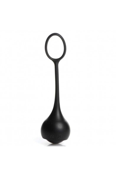 Cock Dangler Silicone Penis Strap With Weights -  Black