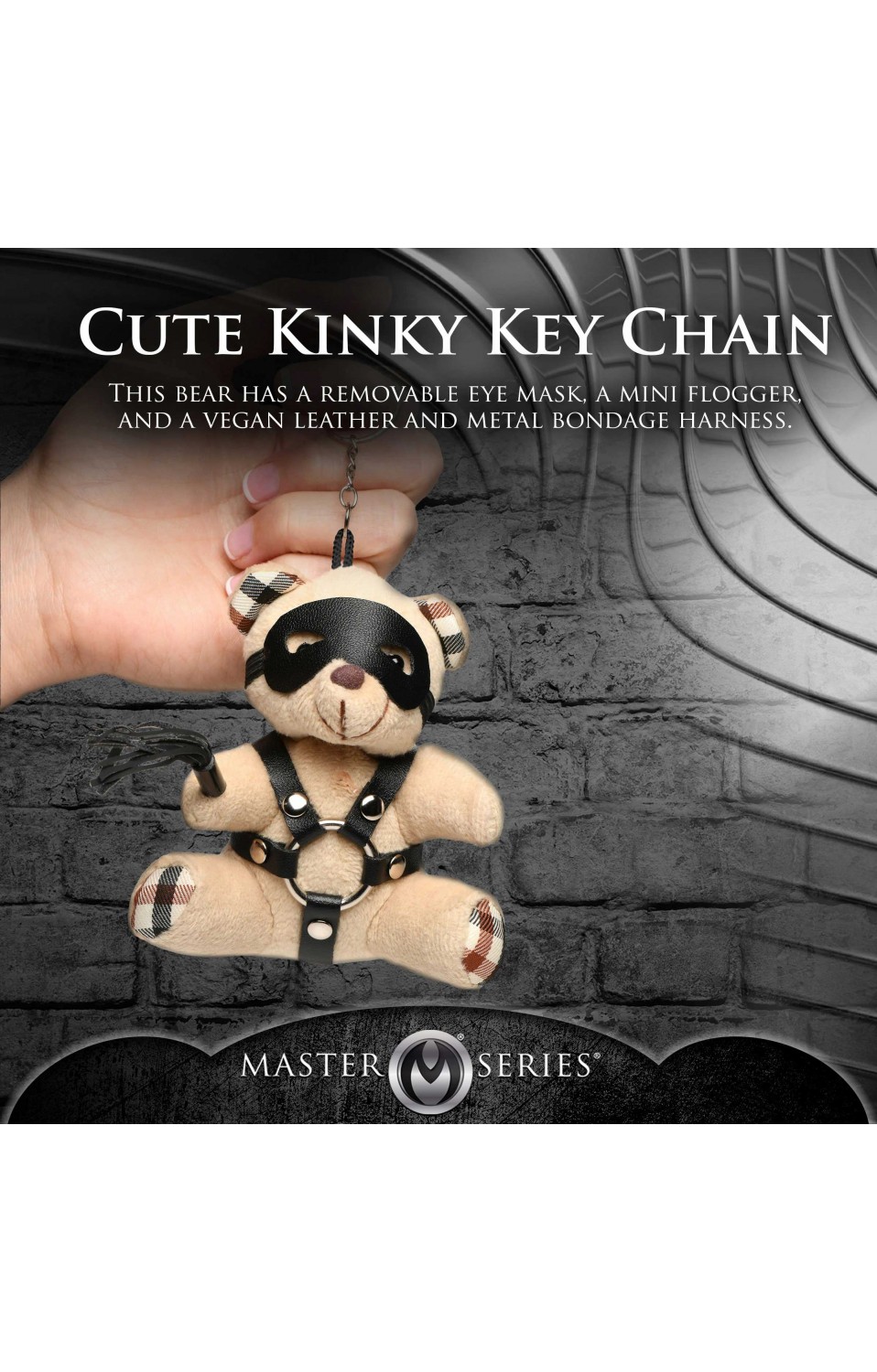 BDSM Teddy Bear Keychain - MS-AH120