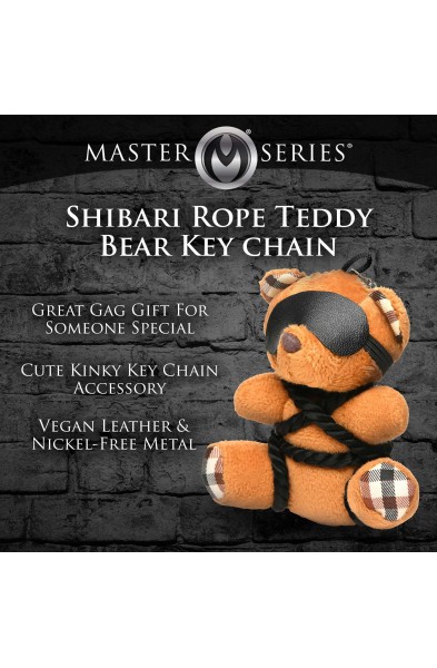 Rope Teddy Bear Keychain